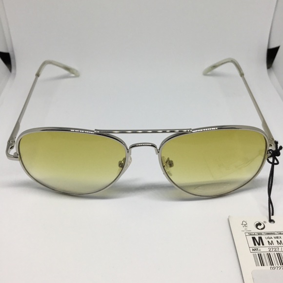 ZARA Unisex Yellow Lense Sunglasses - Picture 2 of 7